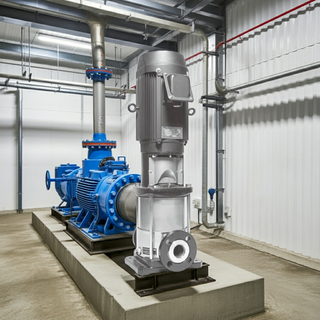 25EVMS85.75 ステンレス製立形多段ポンプ荏原8段0.75kw