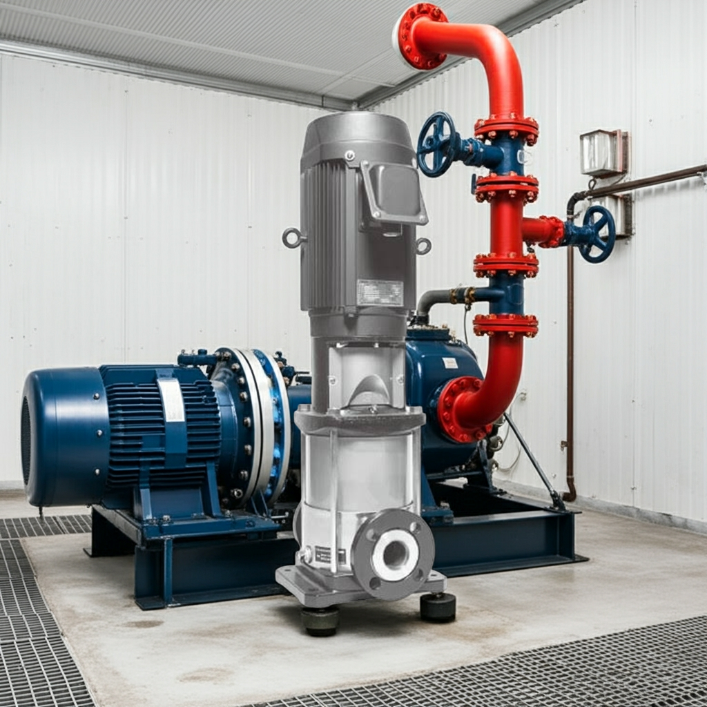 25EVMS1651.5 ｽﾃﾝﾚｽ製立形多段ﾎﾟﾝﾌﾟ荏原16段1.5kw