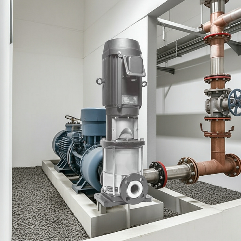 32EVMS25.37A ステンレス製立形多段ポンプ荏原2段0.37kw