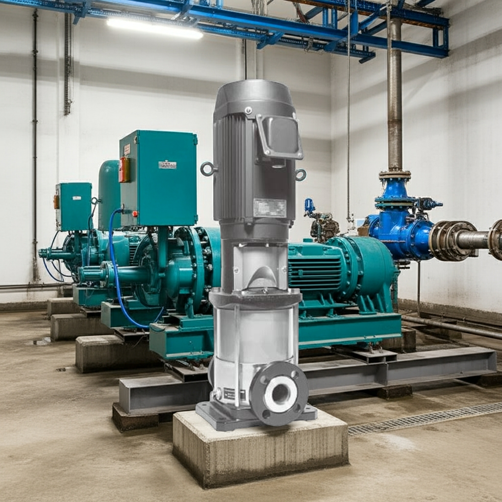 25EVMS3253.0 ｽﾃﾝﾚｽ製立形多段ﾎﾟﾝﾌﾟ荏原32段3.0kw