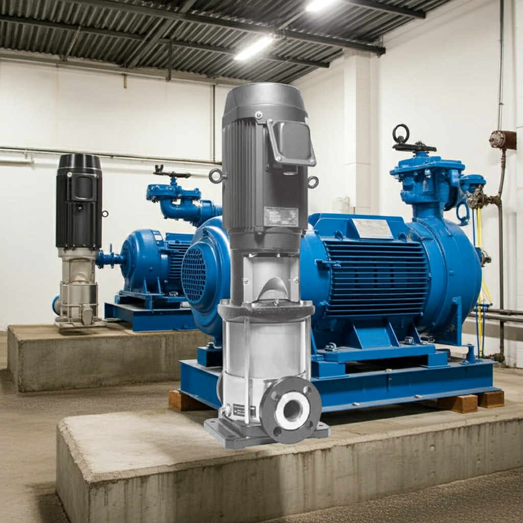 32EVMS45.75 ステンレス製立形多段ポンプ荏原4段0.75kw