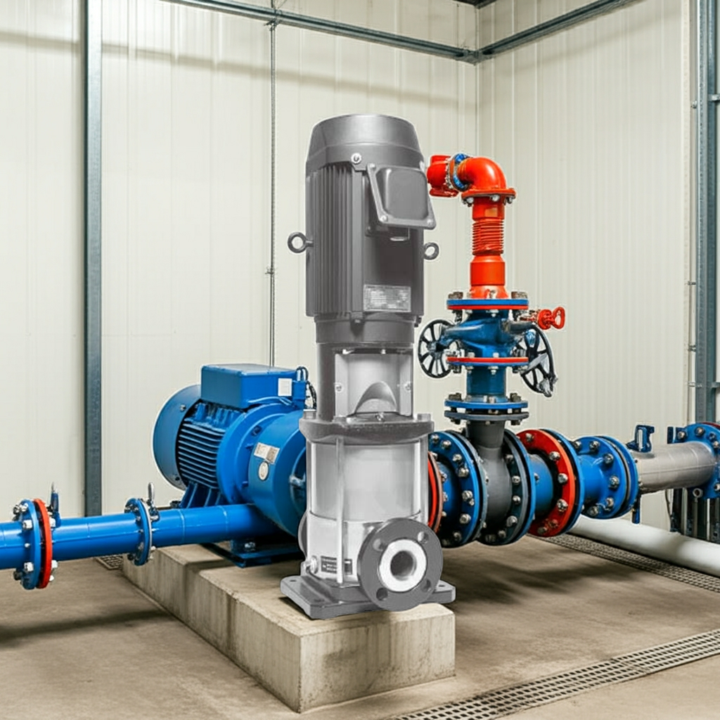 32EVMS2054.0 ｽﾃﾝﾚｽ製立形多段ﾎﾟﾝﾌﾟ荏原20段4.0kw