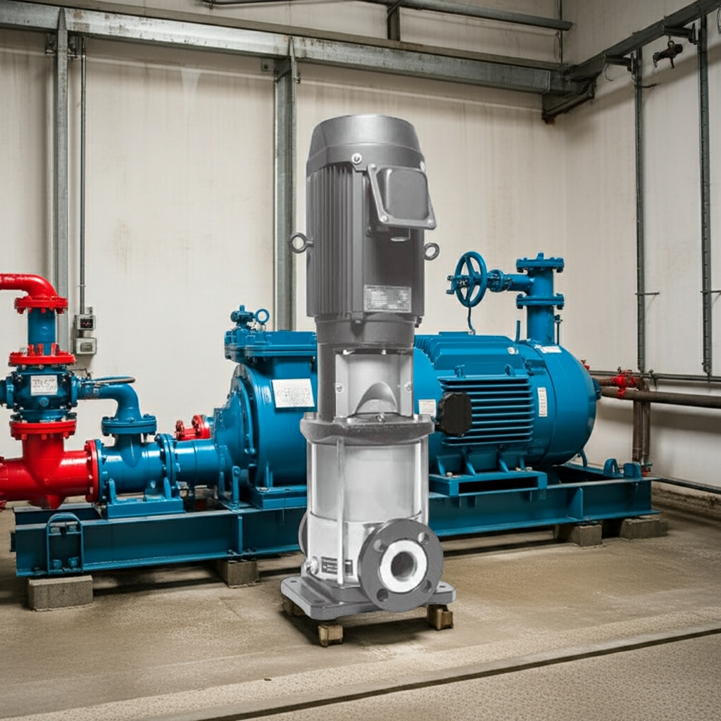 40EVMS25.75A ステンレス製立形多段ポンプ荏原 2段0.75kw