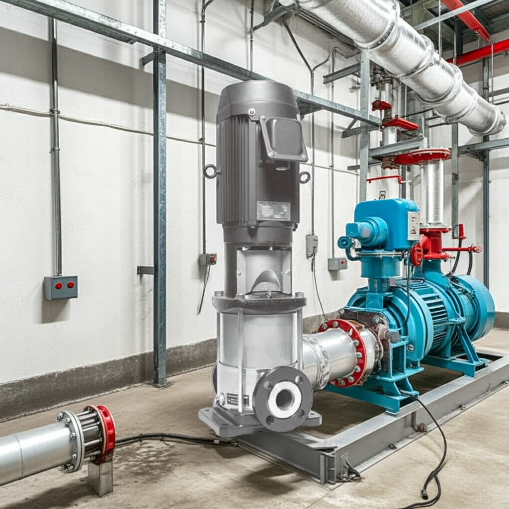 40EVMS351.5 ｽﾃﾝﾚｽ製立形多段ﾎﾟﾝﾌﾟ荏原3段1.5kw