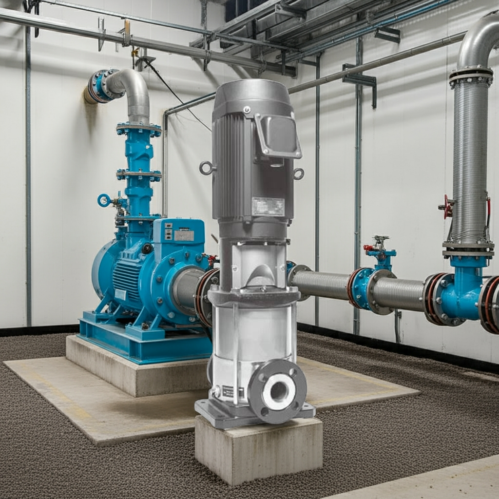 40EVMS23511 ｽﾃﾝﾚｽ製立形多段ﾎﾟﾝﾌﾟ荏原23段11kw