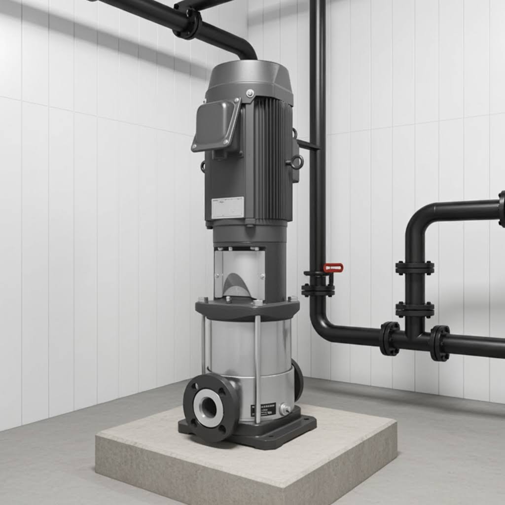 40EVMS1054.0 ｽﾃﾝﾚｽ製立形多段ﾎﾟﾝﾌﾟ荏原10段4.0kw