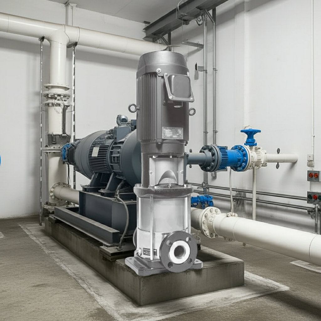 50EVMS151.1 ｽﾃﾝﾚｽ製立形多段ﾎﾟﾝﾌﾟ荏原1段1.1kw