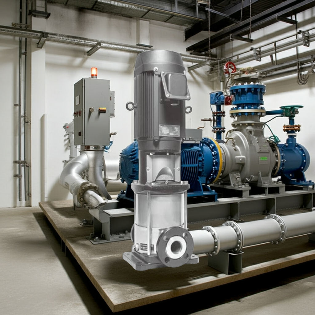 50EVMS17515 ｽﾃﾝﾚｽ製立形多段ﾎﾟﾝﾌﾟ荏原17段15kw