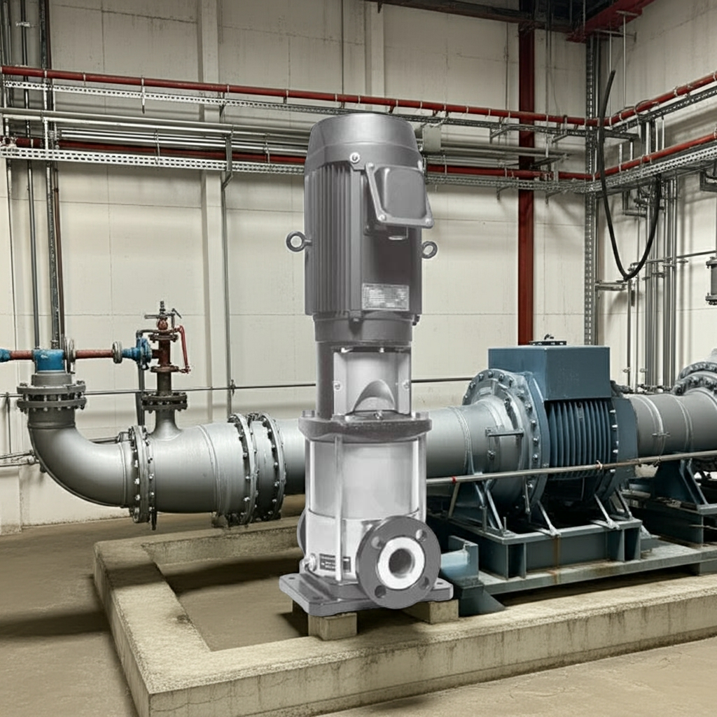 50EVMS16518 ｽﾃﾝﾚｽ製立形多段ﾎﾟﾝﾌﾟ荏原16段18.5kw