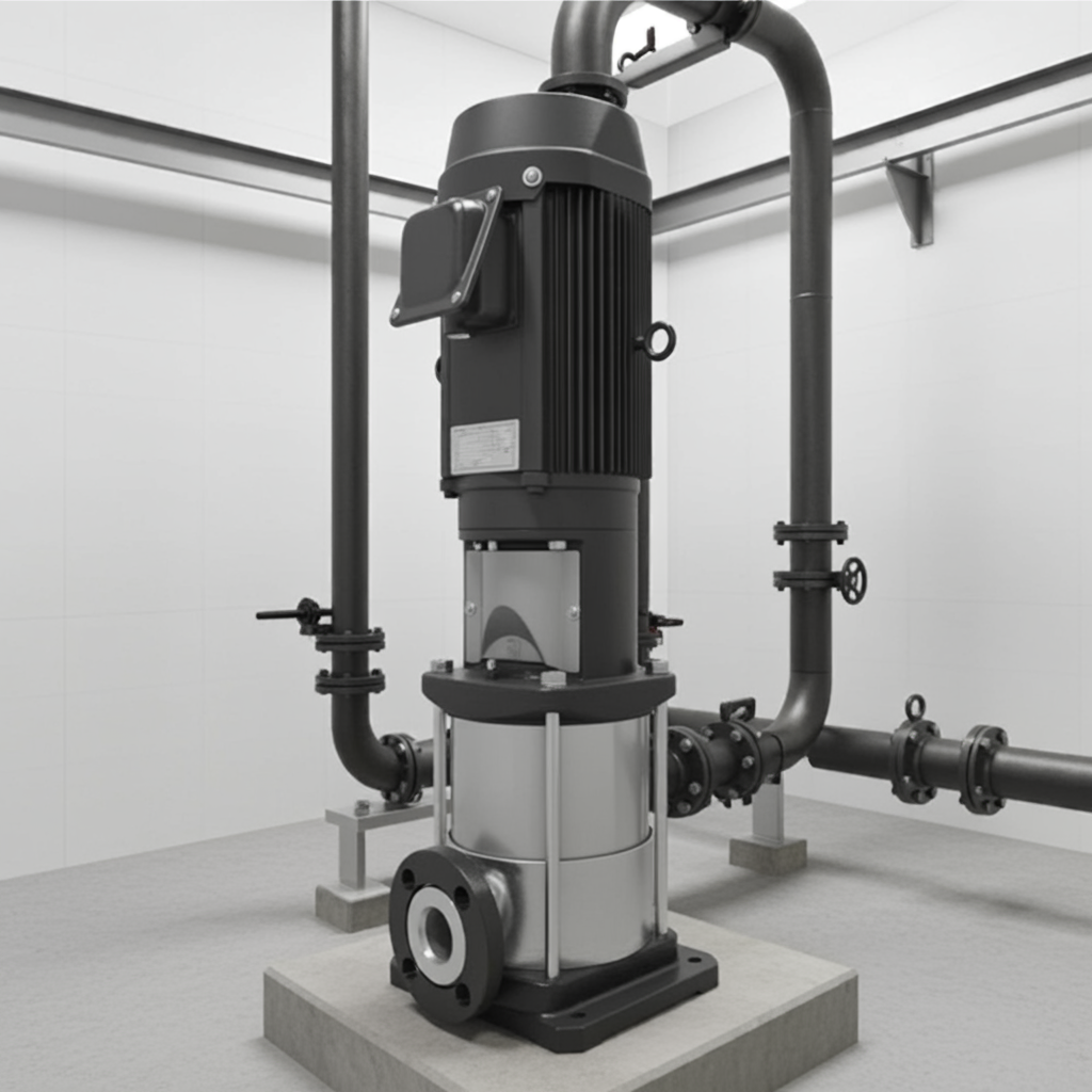 25EVMS106.75 ｽﾃﾝﾚｽ製立形多段ﾎﾟﾝﾌﾟ荏原10段0.75kw