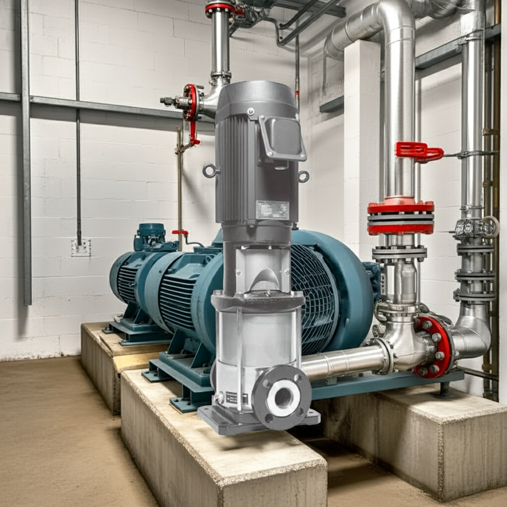 25EVMS2061.5 ｽﾃﾝﾚｽ製立形多段ﾎﾟﾝﾌﾟ荏原20段1.5kw