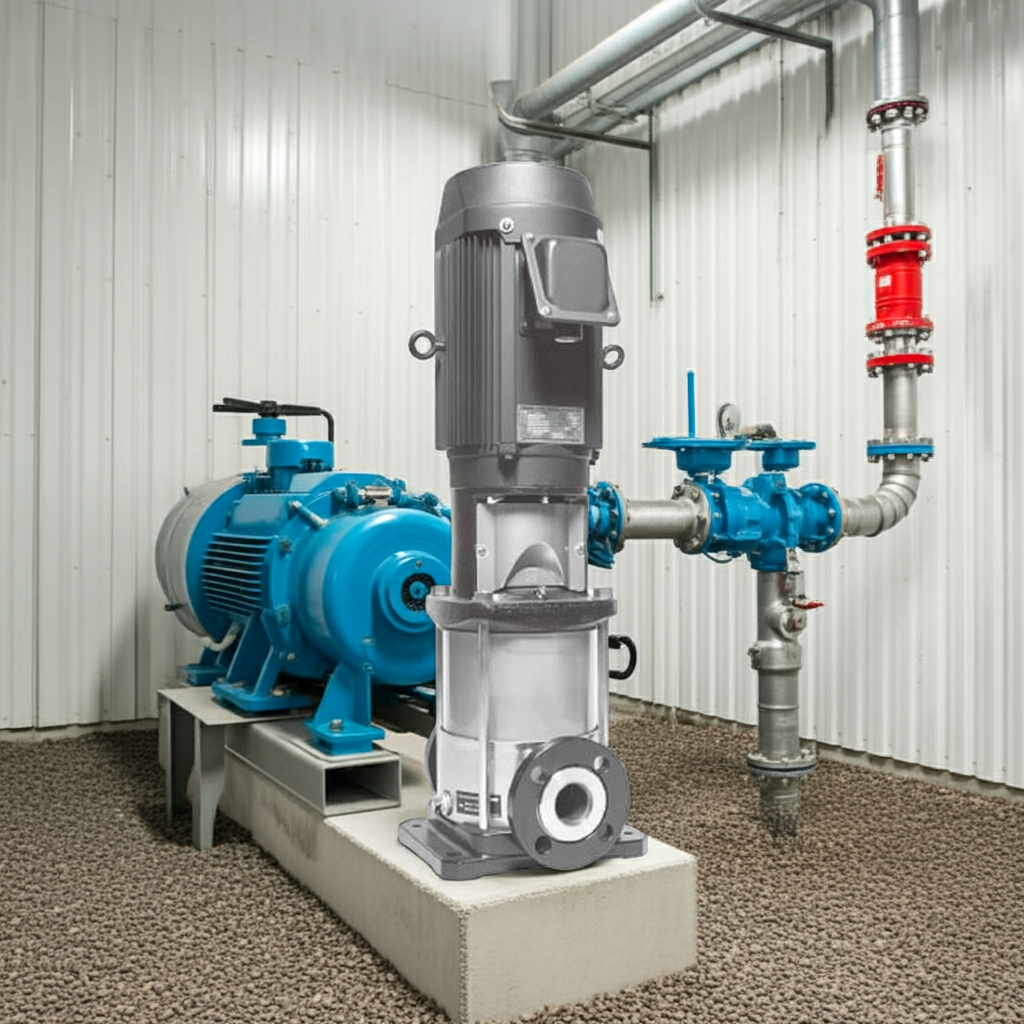 25EVMS1963.0A ｽﾃﾝﾚｽ製立形多段ﾎﾟﾝﾌﾟ荏原19段3.0kw