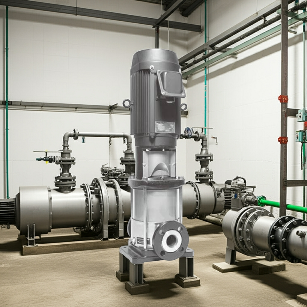 32EVMS26.75 ｽﾃﾝﾚｽ製立形多段ﾎﾟﾝﾌﾟ荏原2段0.75kw