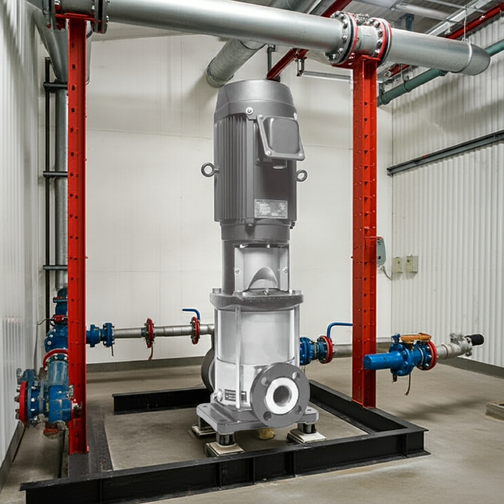 40EVMS261.5 ステンレス製立形多段ポンプ荏原2段1.5kw