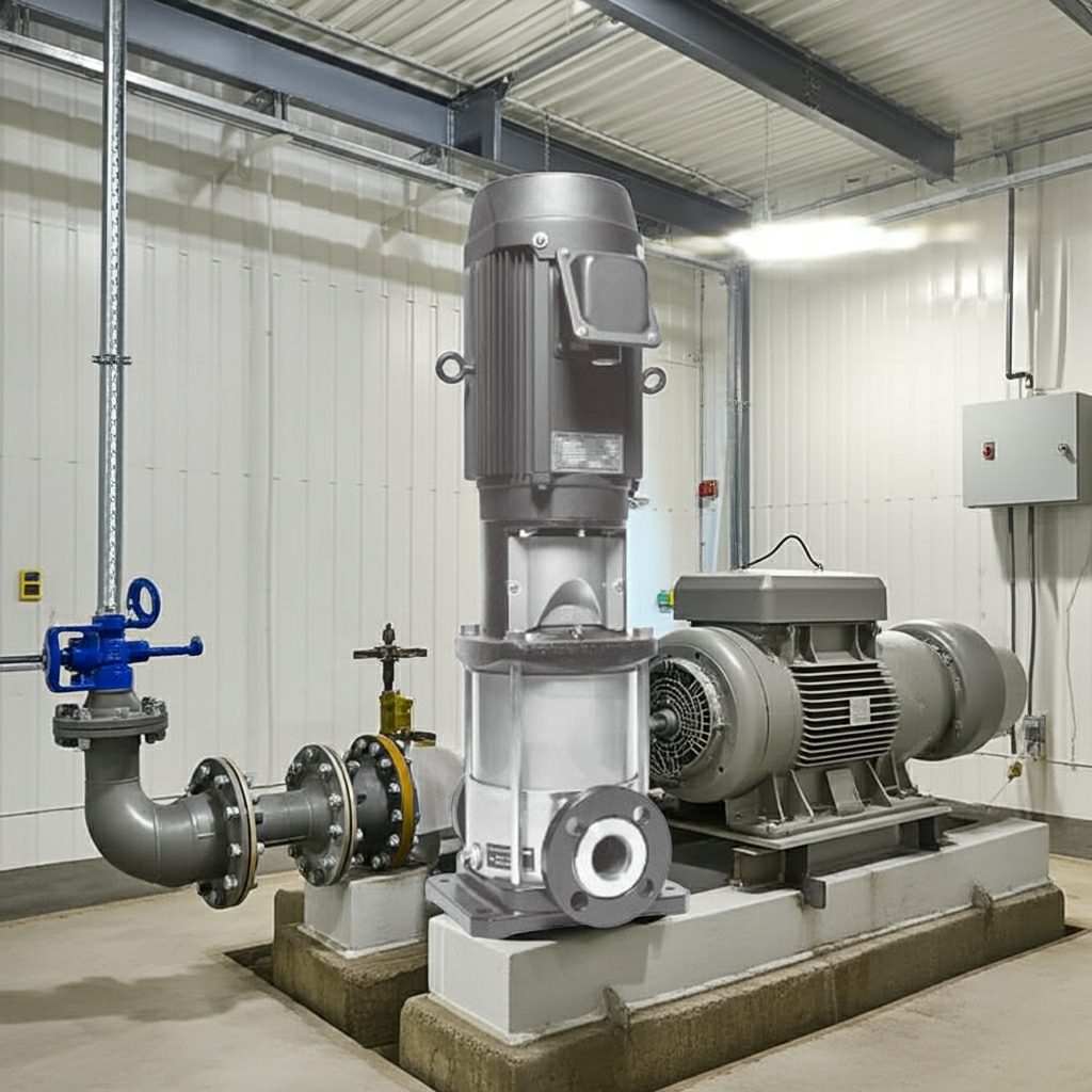 40EVMS16611 ｽﾃﾝﾚｽ製立形多段ﾎﾟﾝﾌﾟ荏原16段11kw