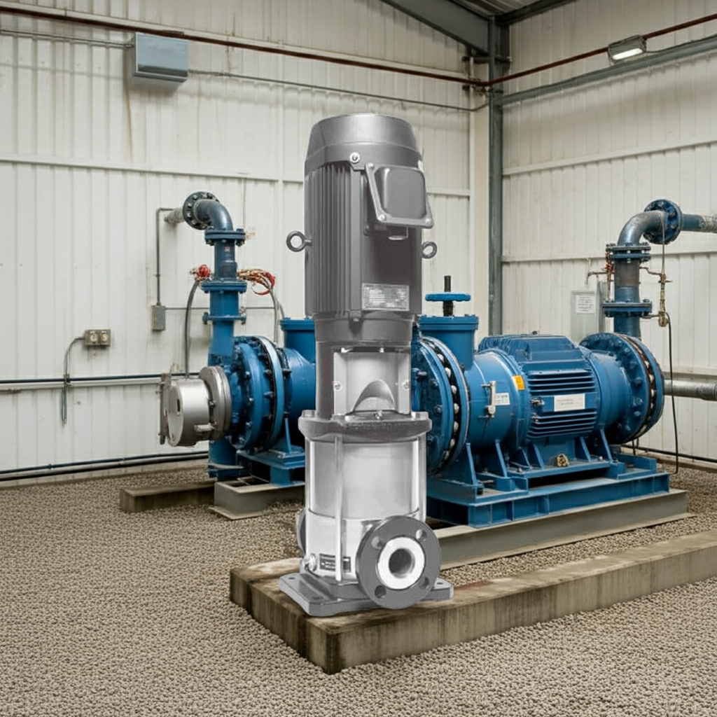 50EVMS161.5A  ｽﾃﾝﾚｽ製立形多段ﾎﾟﾝﾌﾟ荏原1段1.5kw