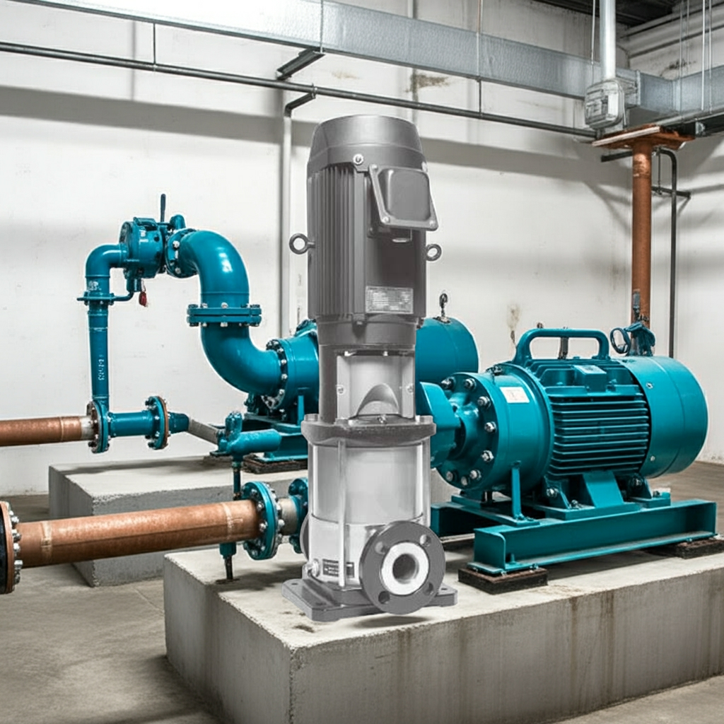 50EVMS10615 ｽﾃﾝﾚｽ製立形多段ﾎﾟﾝﾌﾟ荏原10段15kw