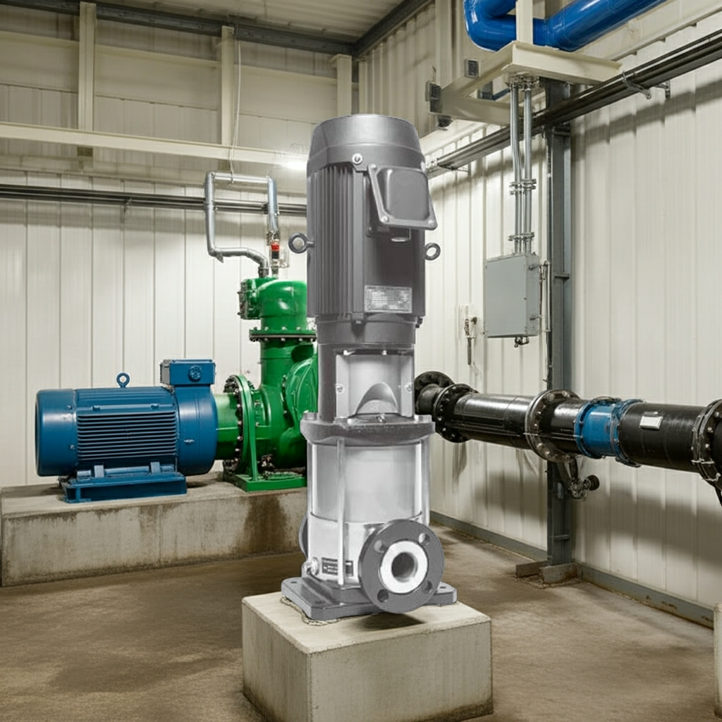 50EVMS12618 ｽﾃﾝﾚｽ製立形多段ﾎﾟﾝﾌﾟ荏原12段18.5kw