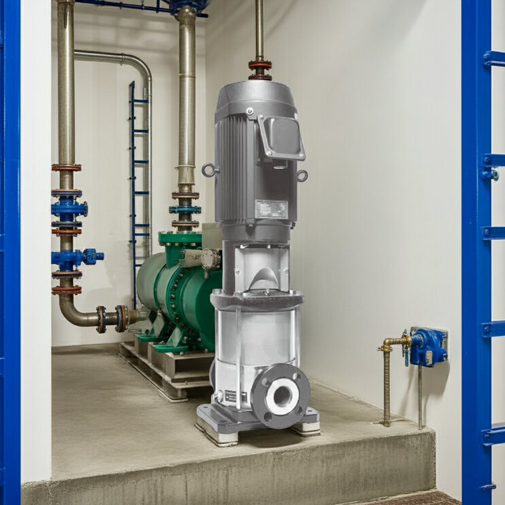 50EVMS162.2 ｽﾃﾝﾚｽ製立形多段ﾎﾟﾝﾌﾟ荏原1段2.2kw