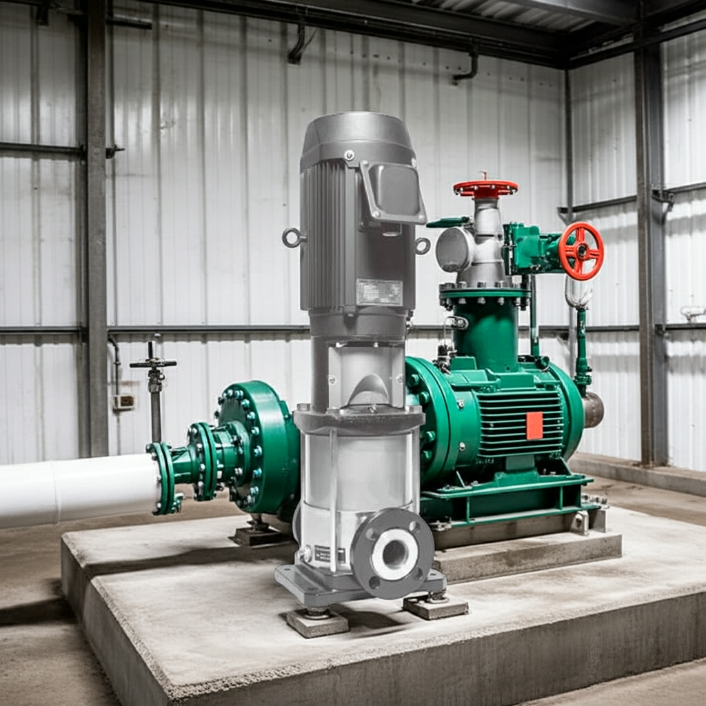 50EVMS5611 ｽﾃﾝﾚｽ製立形多段ﾎﾟﾝﾌﾟ荏原5段11kw