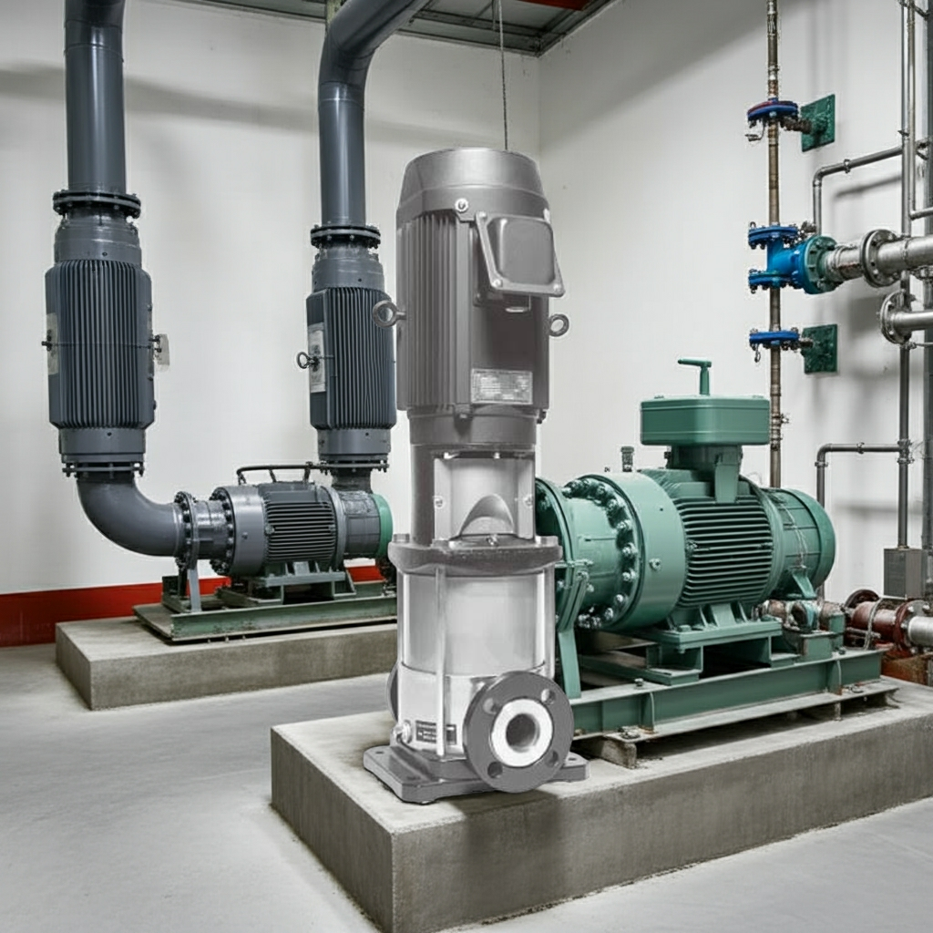 50EVMS9618 ｽﾃﾝﾚｽ製立形多段ﾎﾟﾝﾌﾟ荏原9段18.5kw