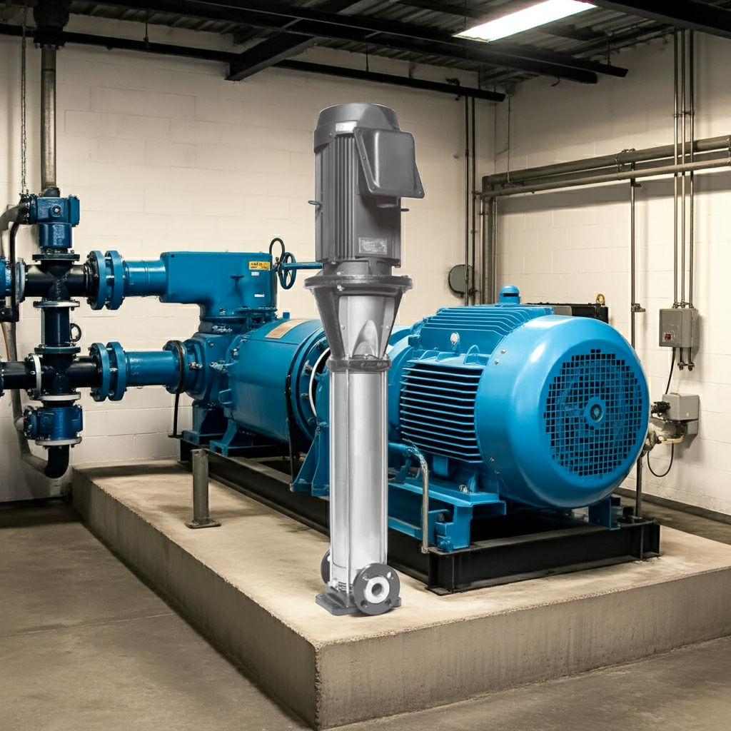 25EVMSL125.55 ｽﾃﾝﾚｽ製立形多段ﾎﾟﾝﾌﾟ荏原 12段0.55kw