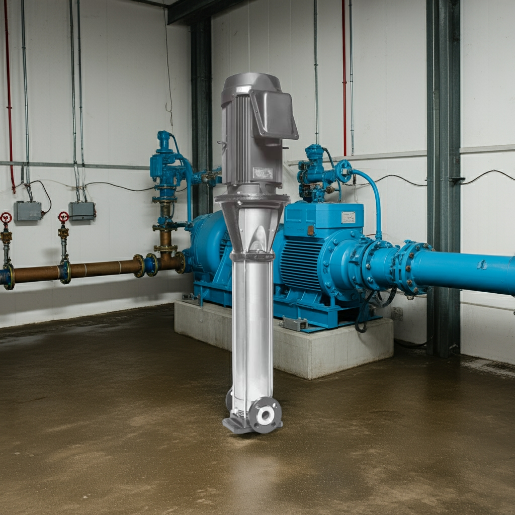 25EVMSL3253.0 ｽﾃﾝﾚｽ製立形多段ﾎﾟﾝﾌﾟ荏原 32段3.0kw