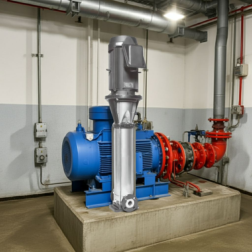 32EVMSL35.55 ｽﾃﾝﾚｽ製立形多段ﾎﾟﾝﾌﾟ荏原 3段0.55kw