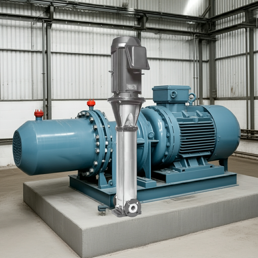 32EVMSL2755.5 ｽﾃﾝﾚｽ製立形多段ﾎﾟﾝﾌﾟ荏原 27段5.5kw