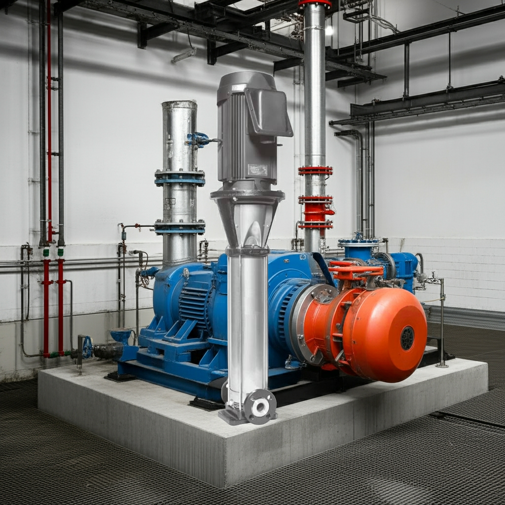 40EVMSL351.5 ｽﾃﾝﾚｽ製立形多段ﾎﾟﾝﾌﾟ荏原 3段1.5kw