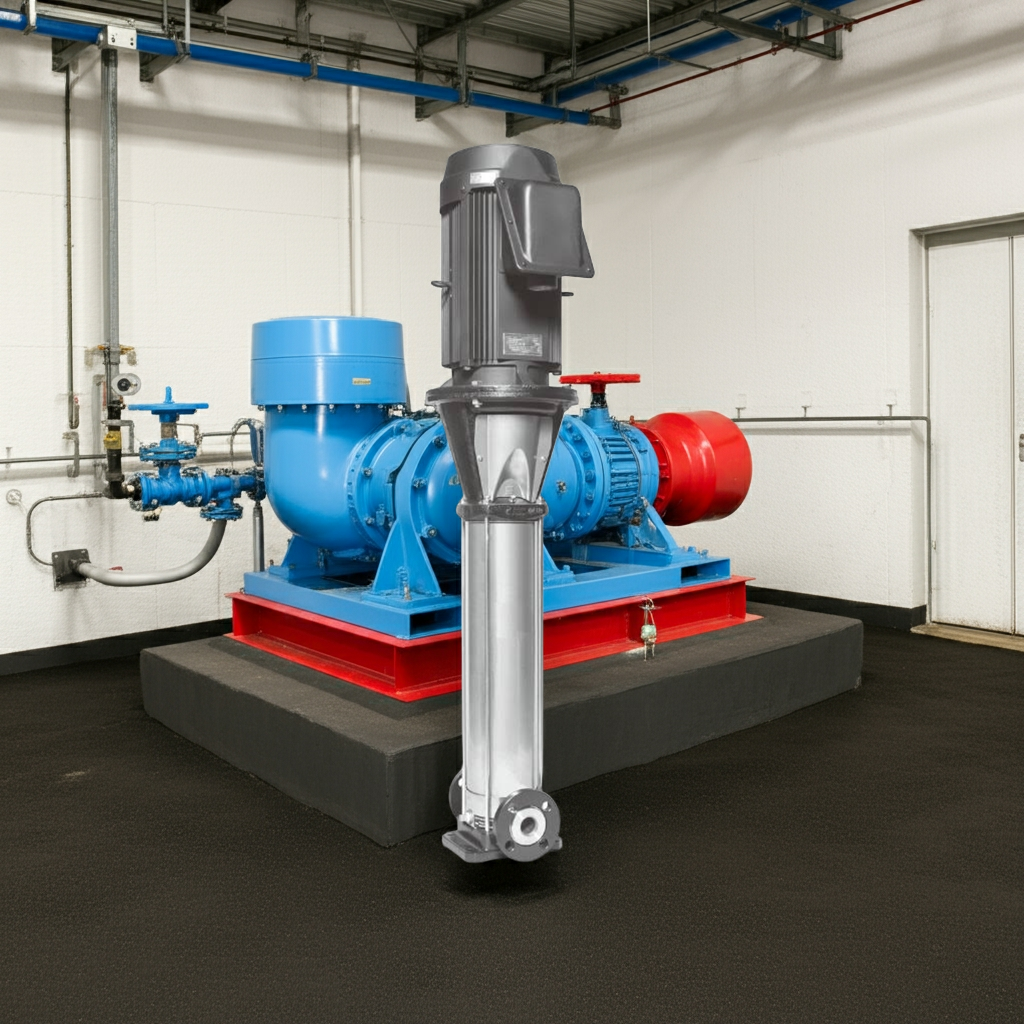 40EVMSL1555.5A ｽﾃﾝﾚｽ製立形多段ﾎﾟﾝﾌﾟ荏原 15段5.5kw