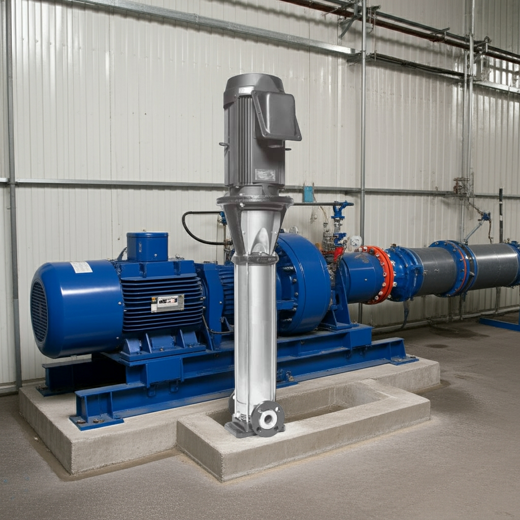 50EVMSL252.2 ｽﾃﾝﾚｽ製立形多段ﾎﾟﾝﾌﾟ荏原 2段2.2kw