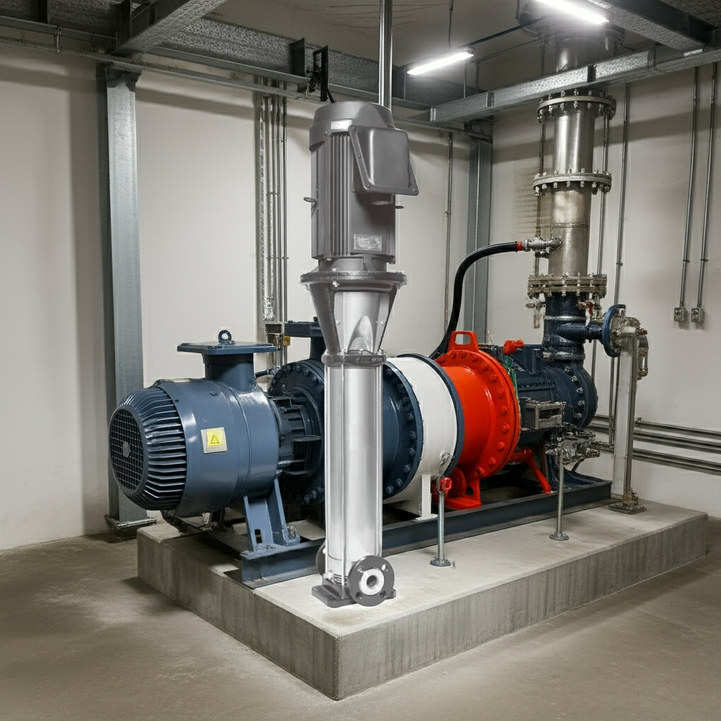 50EVMSL12511 ｽﾃﾝﾚｽ製立形多段ﾎﾟﾝﾌﾟ荏原 12段11kw