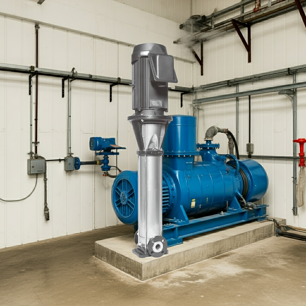 50EVMSL354.0 ｽﾃﾝﾚｽ製立形多段ﾎﾟﾝﾌﾟ荏原 3段4.0kw