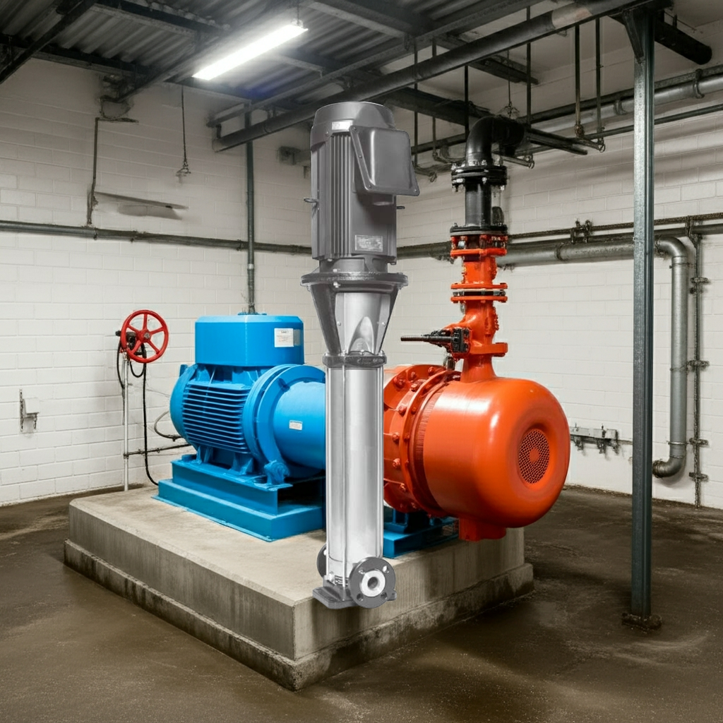 25EVMSL106.75 ｽﾃﾝﾚｽ製立形多段ﾎﾟﾝﾌﾟ荏原10段0.75kw