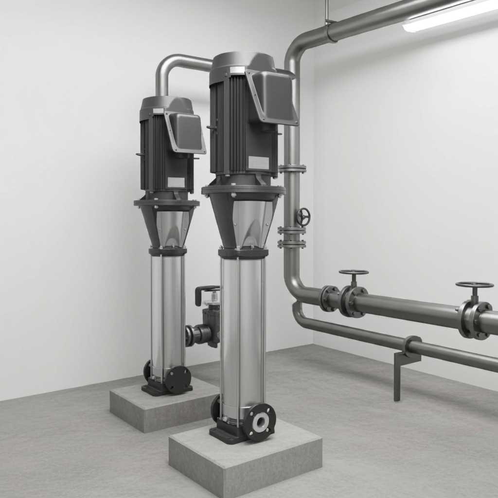 25EVMSL2061.5 ｽﾃﾝﾚｽ製立形多段ﾎﾟﾝﾌﾟ荏原 20段1.5kw