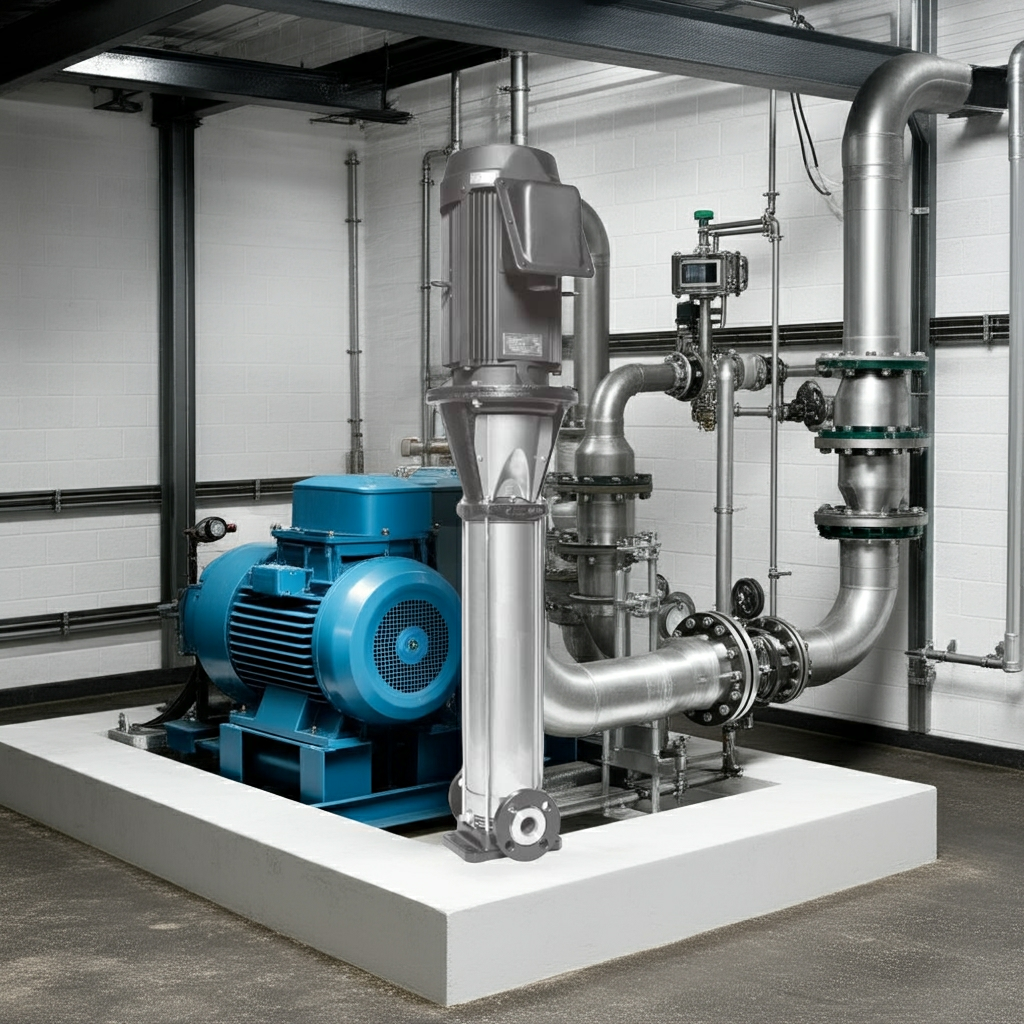 25EVMSL2962.2 ｽﾃﾝﾚｽ製立形多段ﾎﾟﾝﾌﾟ荏原 29段2.2kw