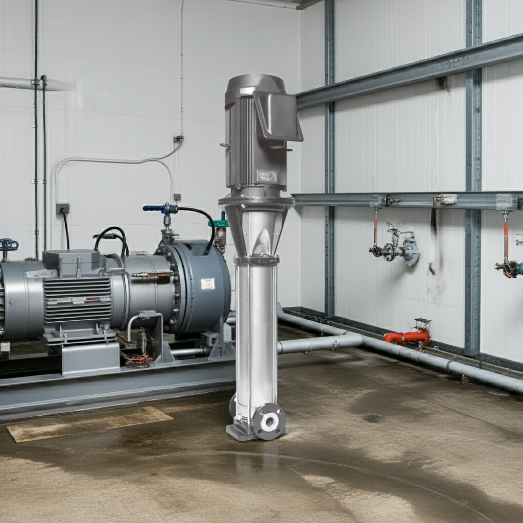 25EVMSL961.5 ｽﾃﾝﾚｽ製立形多段ﾎﾟﾝﾌﾟ荏原 9段1.5kw