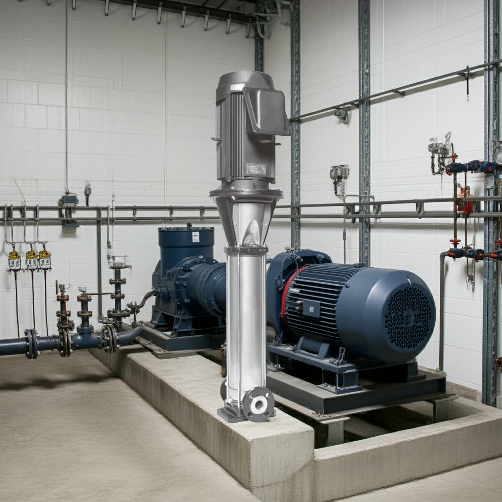 25EVMSL2364.0 ｽﾃﾝﾚｽ製立形多段ﾎﾟﾝﾌﾟ荏原 23段4.0kw