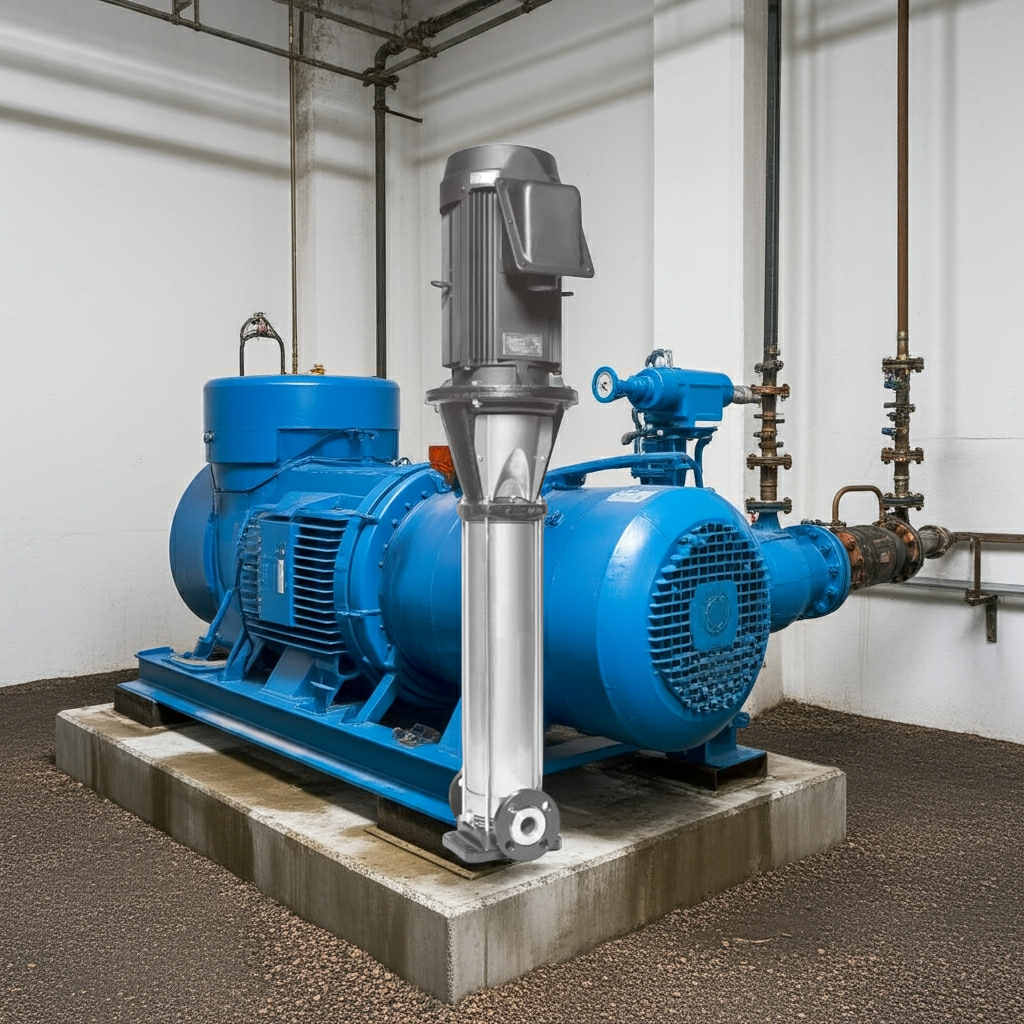 32EVMSL461.5 ｽﾃﾝﾚｽ製立形多段ﾎﾟﾝﾌﾟ荏原 4段1.5kw