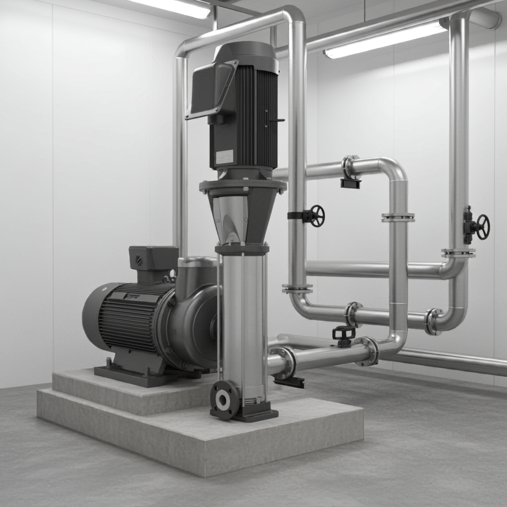 32EVMSL1565.0 ｽﾃﾝﾚｽ製立形多段ﾎﾟﾝﾌﾟ荏原 15段5.5kw