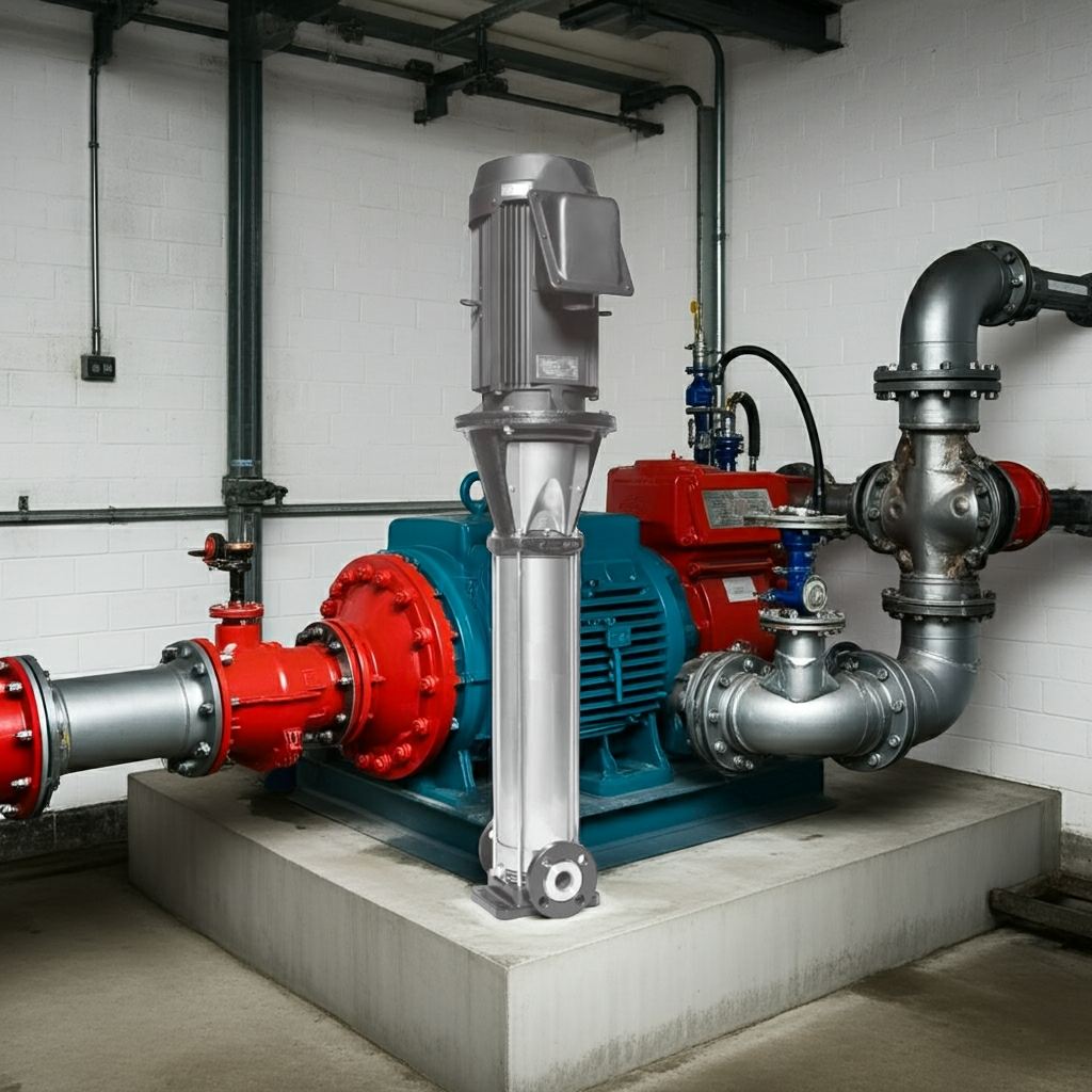 50EVMSL161.5A ｽﾃﾝﾚｽ製立形多段ﾎﾟﾝﾌﾟ荏原 1段1.5kw