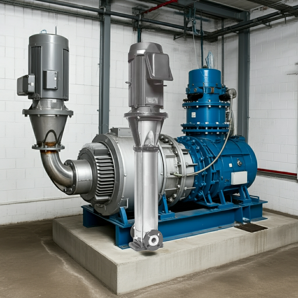 50EVMSL263.0 ｽﾃﾝﾚｽ製立形多段ﾎﾟﾝﾌﾟ荏原 2段3.0kw