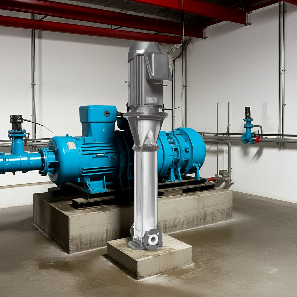 50EVMSL365.5 ｽﾃﾝﾚｽ製立形多段ﾎﾟﾝﾌﾟ荏原 3段5.5kw