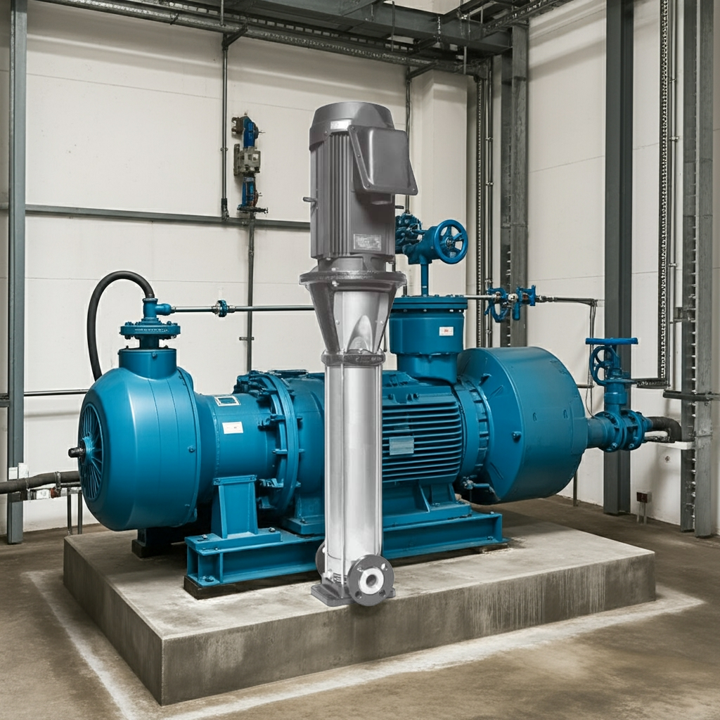 50EVMSL9618 ｽﾃﾝﾚｽ製立形多段ﾎﾟﾝﾌﾟ荏原 9段18.5kw