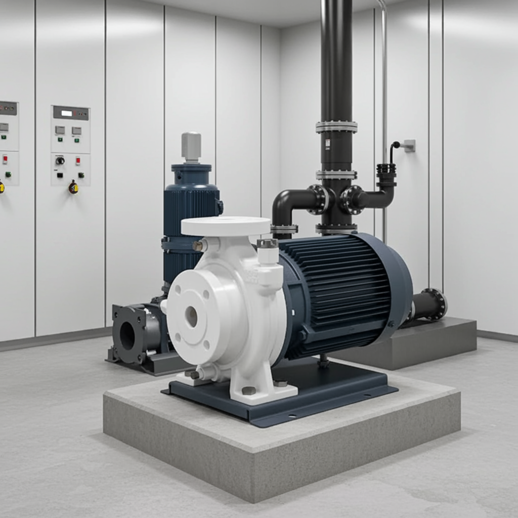 40×32FSGDN51.5E nyron coating single suction centrifugal pump片吸込渦巻ﾎﾟﾝﾌﾟ荏原