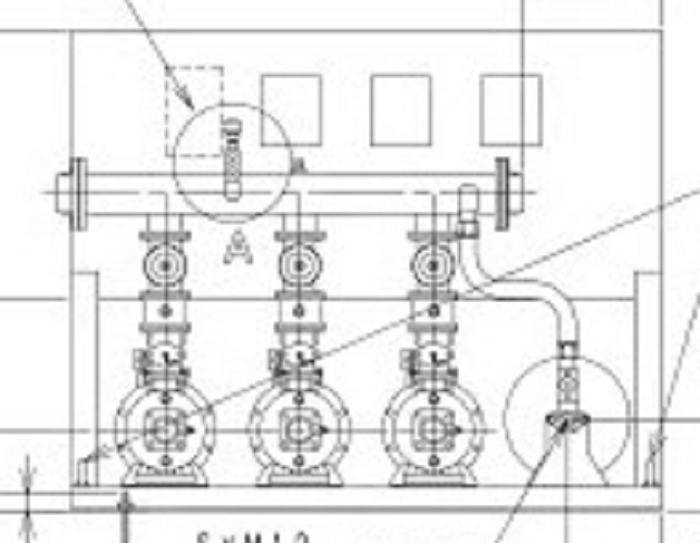 32BNEME0.75N ebara inverter pump推定末端圧力一定台数制御給水ﾕﾆｯﾄ(ｲﾝﾊﾞｰﾀ方式）荏原 3台ローテーション2台並列運転