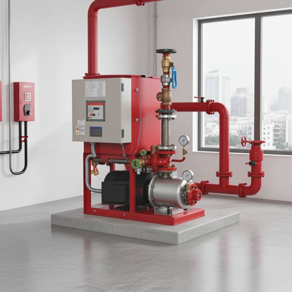 40MEFU362.2 ebara Fire pump unit motor drive type 2 poles 60Hz荏原消火ﾎﾟﾝﾌﾟﾕﾆｯﾄ制御盤付き(じか入れ)