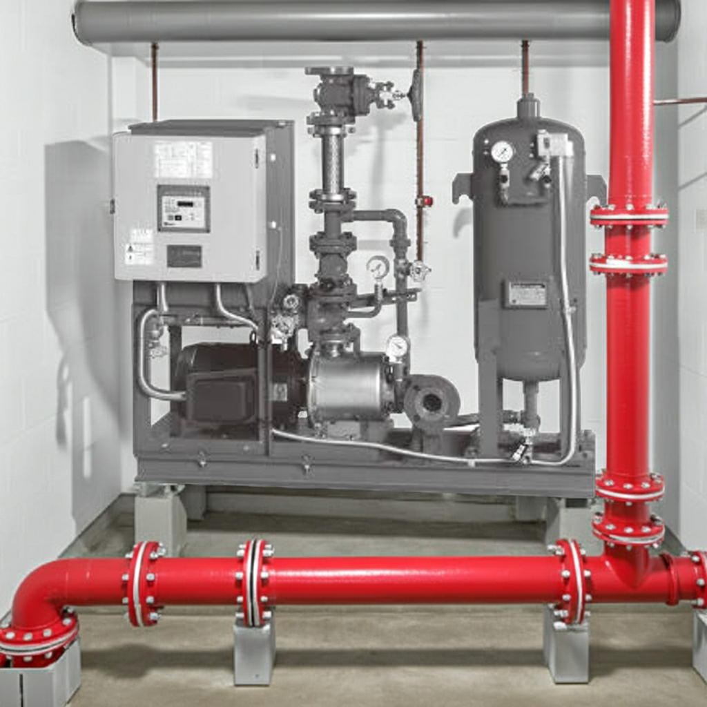 50MEFP457.5 （じか入れ） MEFP型（２極）圧力空気槽付き消火ﾎﾟﾝﾌﾟﾕﾆｯﾄ電動機駆動形荏原