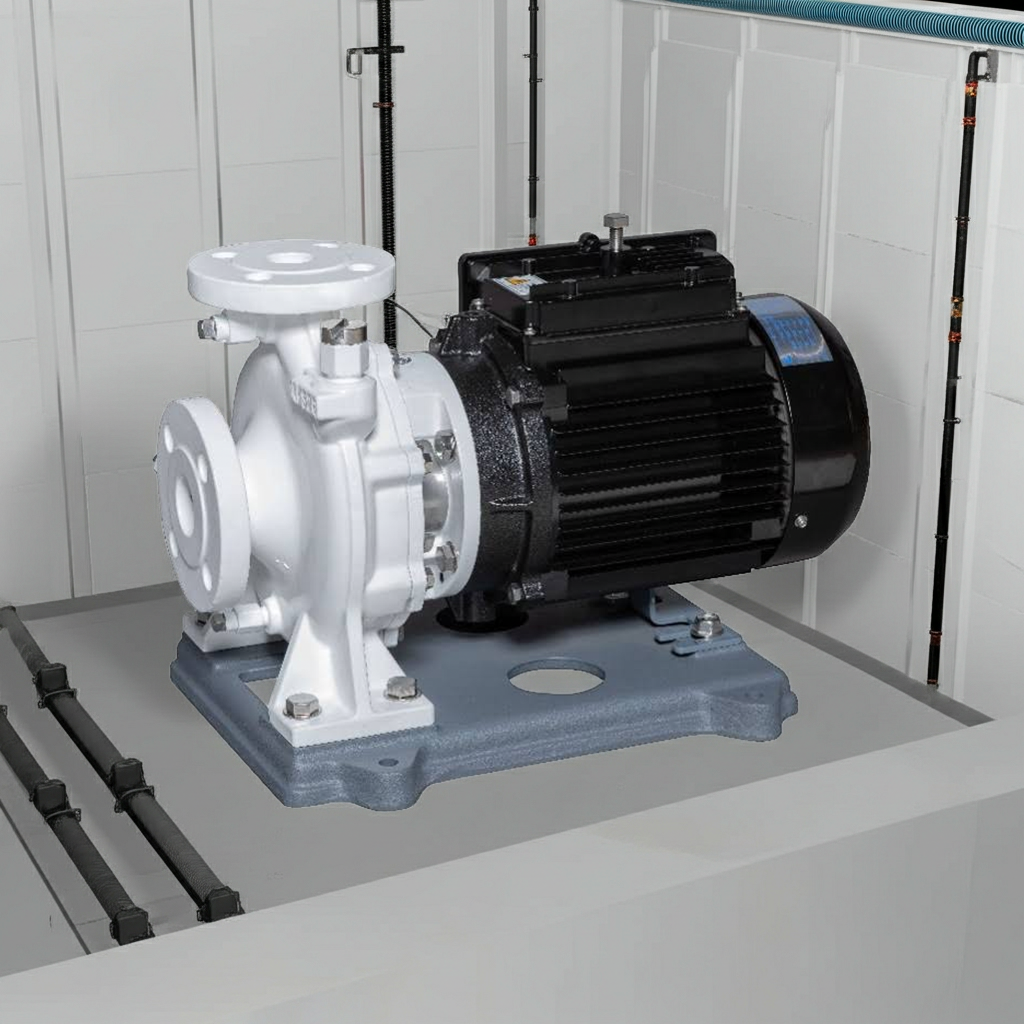 40×32FSGDNV65.5 インバータ内蔵ＰＭモータ搭載高効率可変速ﾅｲﾛﾝｺｰﾃｨﾝｸﾞ片吸込渦巻ポンプ